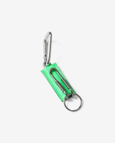  / CLIX - SPRING CLIP KEY HOLDER / GREEN