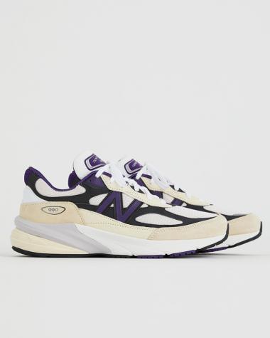  / WOMEN U990WB6 / White/Black Plum