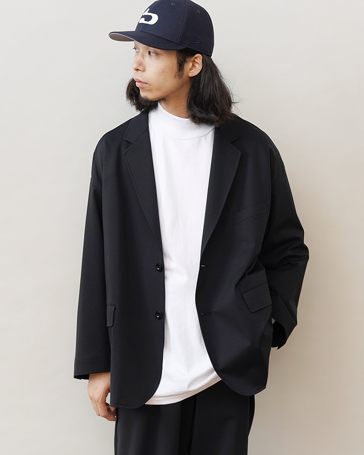 Compact Ponte Jacket / BLACK | Graphpaper (MEN)(グラフペーパー) | OUTER WEAR |  Dice&Dice | ONLINE STORE