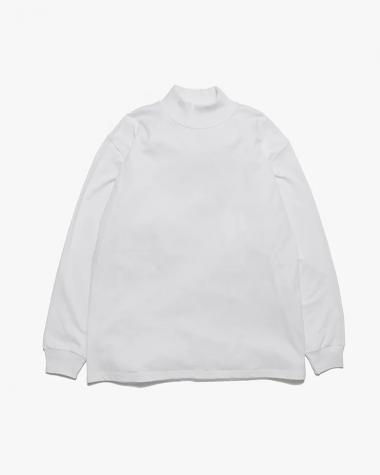  / L/S Mock Neck Tee / WHITE