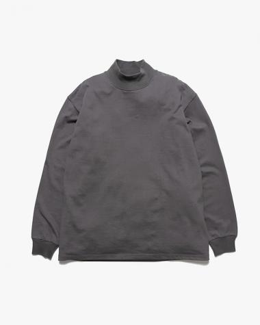  / L/S Mock Neck Tee / GRAY