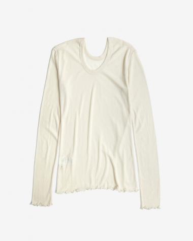  / Sheer rib LS PO / IVORY