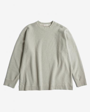  / NATURAL DYED URAKE OVERSIZED SWEAT SHIRT / BEIGE