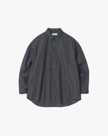  / Broad L/S Oversized Regular Collar Shirt / C.GRAY