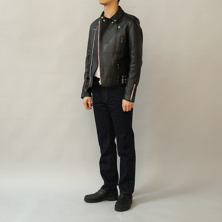 SHEEP-SKIN DOUBLE RIDERS JACKET(AD-02) | ADDICT CLOTHES(アディクト クローズ) | OUTER  WEAR | Dice&Dice | ONLINE STORE