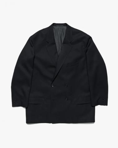  / Scale Off Wool Double Jacket / BLACK