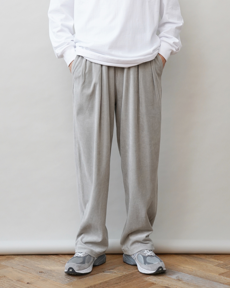 Compact Velour Easy Pants / LT.GRAY | Graphpaper (MEN)(グラフペーパー) | BOTTOMS |  Dice&Dice | ONLINE STORE