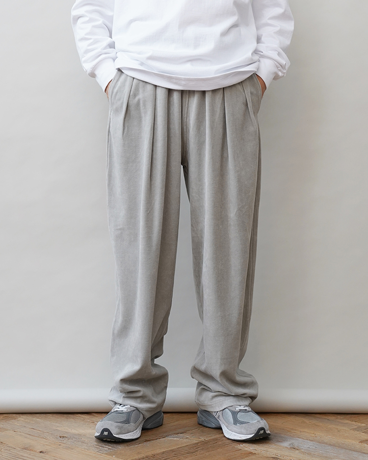 Compact Velour Easy Pants / LT.GRAY | Graphpaper (MEN)(グラフペーパー) | BOTTOMS |  Dice&Dice | ONLINE STORE