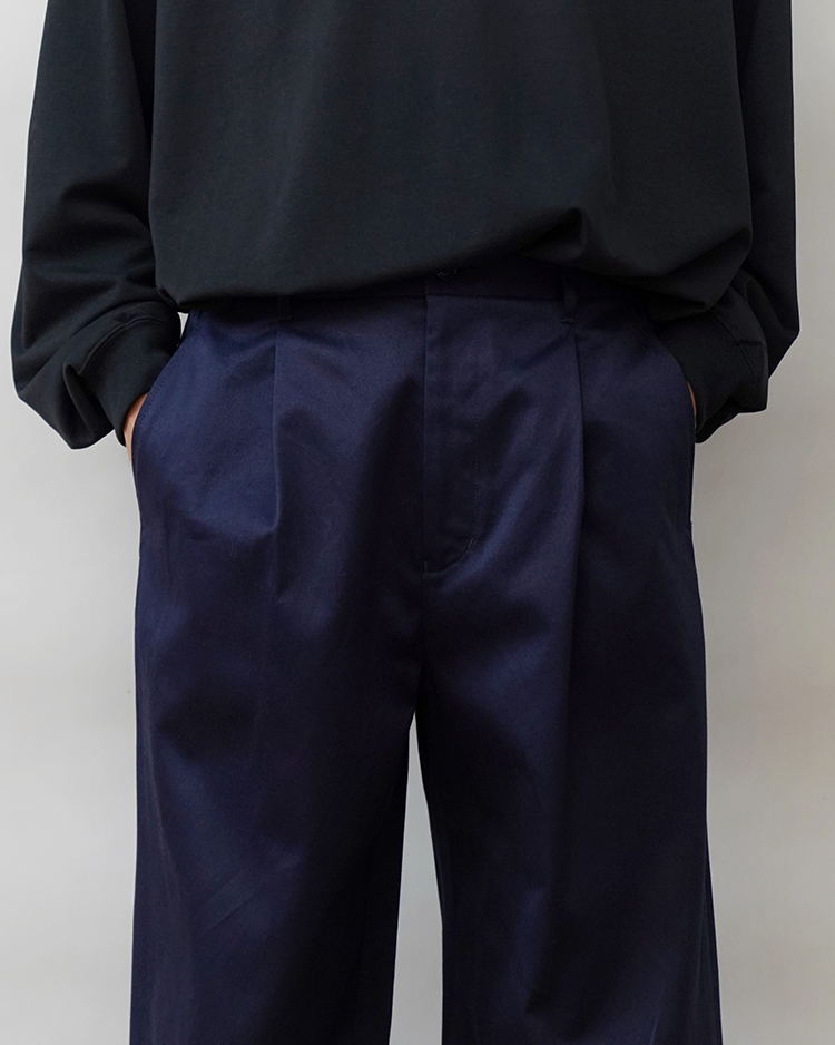 Westpoint Chino Wide Straight Trousers / NAVY | Graphpaper (MEN)(グラフペーパー) |  BOTTOMS | Dice&Dice | ONLINE STORE