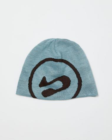  / BIG LOGO SOFT BEANIE HAT / STEEL BLUE