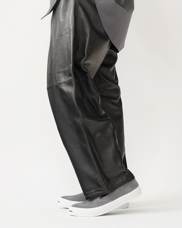 Sheep Leather Track Pants / BLACK | Graphpaper (MEN)(グラフペーパー) | BOTTOMS |  Dice&Dice | ONLINE STORE