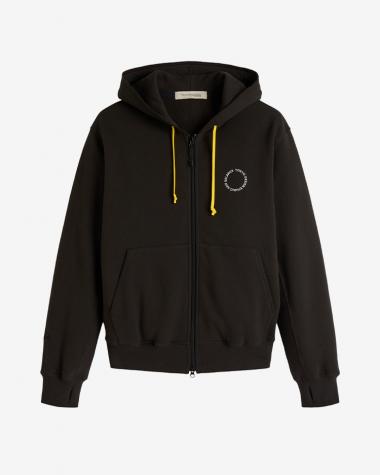  / French Terry Zip Hoodie / BLACK