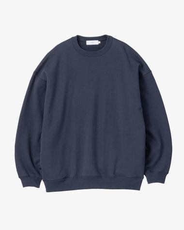  / AZUMA Terry Crew Neck Sweat / NAVY