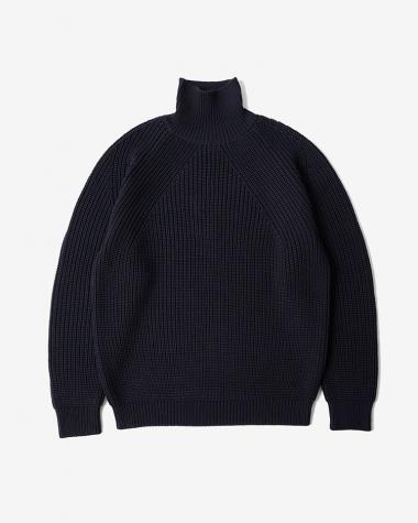  / SIGNATURE TURTLE NECK / NAVY