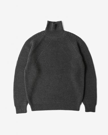  / SIGNATURE TURTLE NECK / CHARCOAL