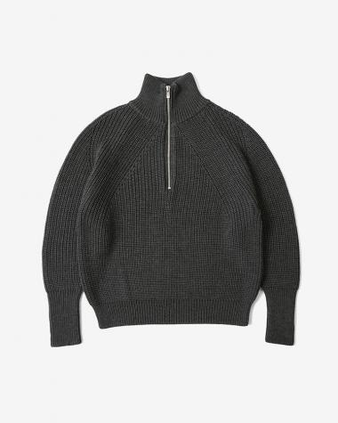  / SIGANATURE HALF ZIP / CHARCOAL