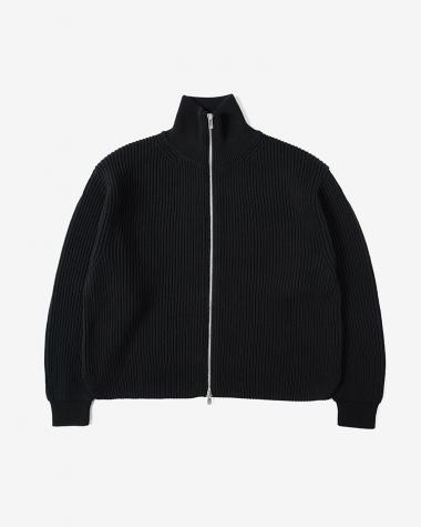  / SOLID WOOL DRIVERS KNIT / BLACK