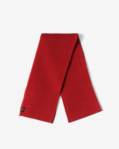  / SOLID WOOL MUFFLER / RUBY