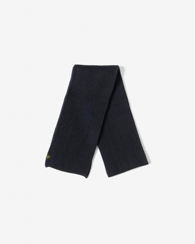  / SOLID WOOL MUFFLER / NAVY