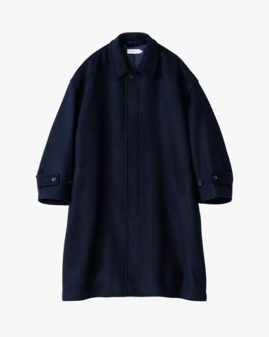  / Light Melton Oversized Coat / NAVY