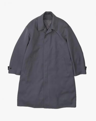  / Scale Off Wool Balmacaan Coat / GRAY