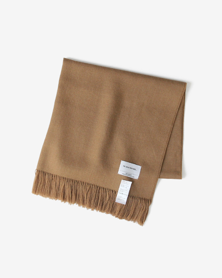 THE INOUE BROTHERS... / Non Brushed Large Stole / CAMEL