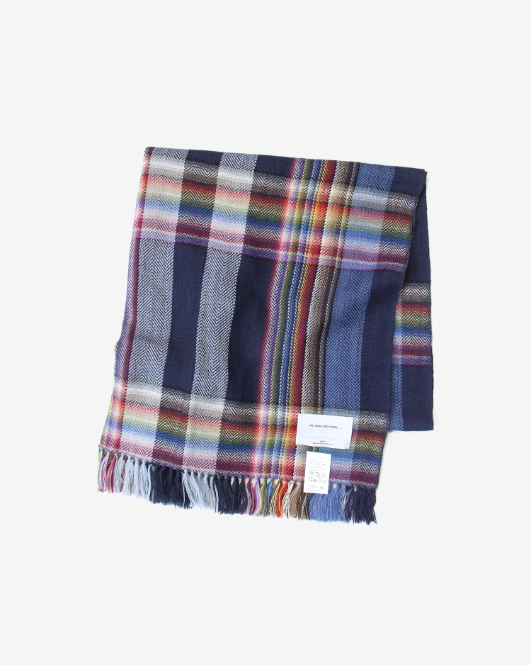 THE INOUE BROTHERS... / Multi Colored Scarf / NAVY