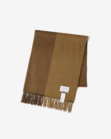  / Brushed Scarf / BLOCK BROWN