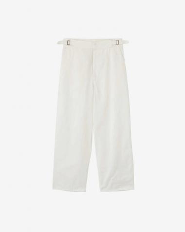  / ORGANIC COTTON CHINO ADJUSTER TR / WHITE