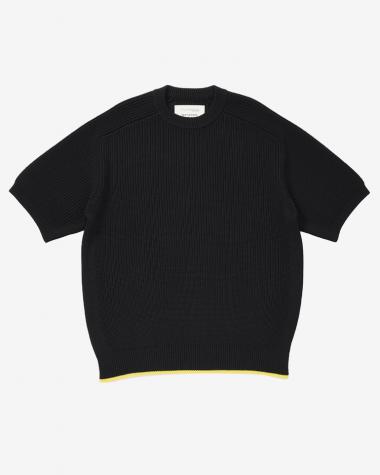  / Knit S/S Tee / BLACK