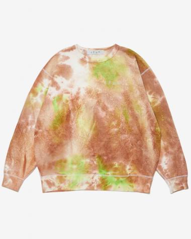  / LOGO TIE DYE CREW by YUKIDYE / CAMEL