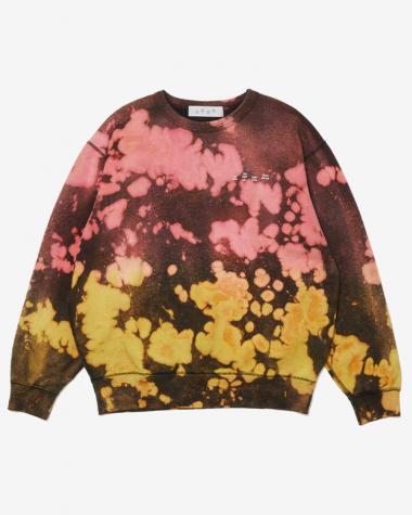  / LOGO TIE DYE CREW by YUKIDYE / BLACK