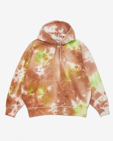  / LOGO TIE DYE HOODIE by YUKIDYE / CAMEL