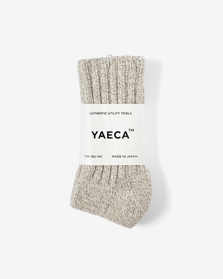 YAECA (WOMEN) / COTTON WOOL RIB SOCKS / N.L.GRAY