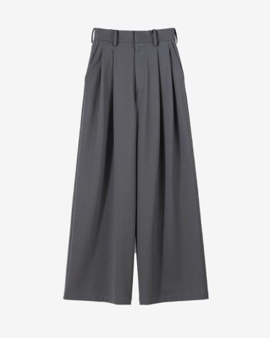  / Compact Ponte Wide Pants / C.GRAY