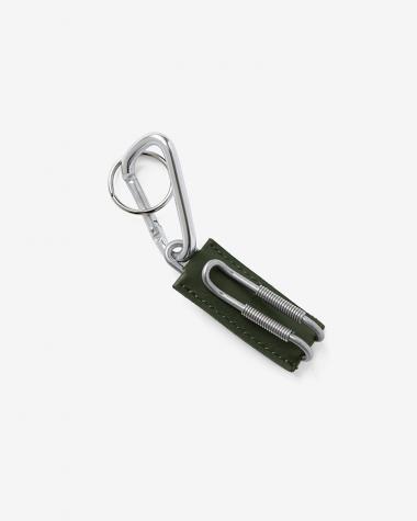  / CLIX - SPRING CLIP KEY HOLDER / OLIVE