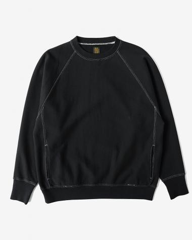  / JUMBERCA URAKE CREW NECK / BLACK x WHITE