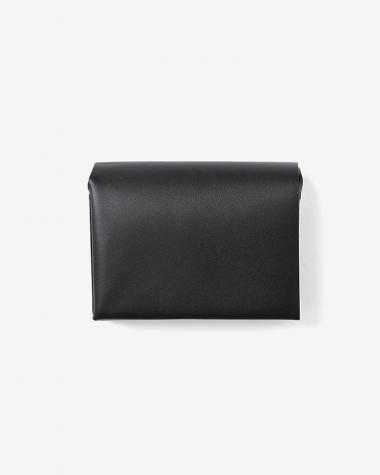  / THIN -FLAP TRIFOLD WALLET / BLACK