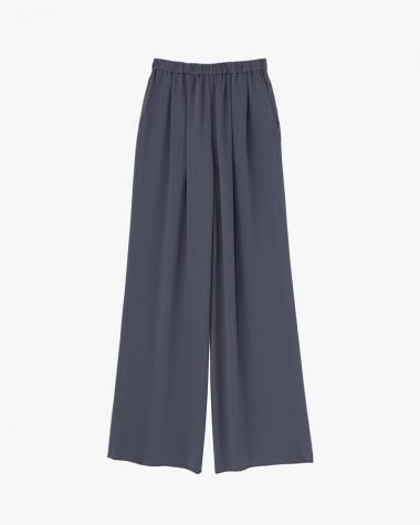  / Satin Easy Wide Pants / C.GRAY