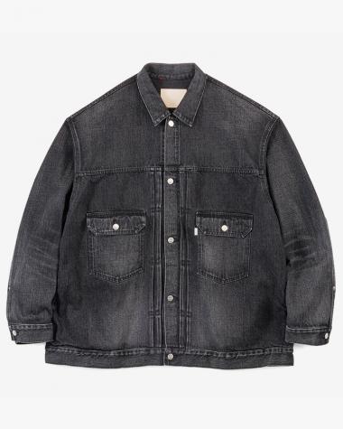  / Selvage Denim Jacket / BLACK DARK FADE