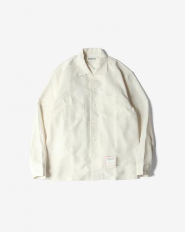  / OPEN COLLER SHIRT / NATURAL