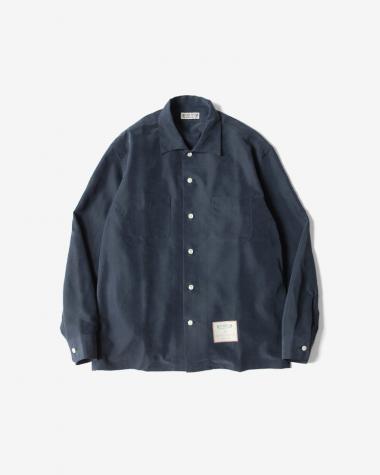  / OPEN COLLER SHIRT / NAVY