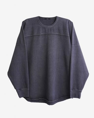  / OPEN END COTTON PIGMENT DYE L/S T / NAVY