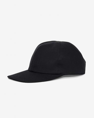  / Wooly Cotton Twill 6 Panel Cap / BLACK