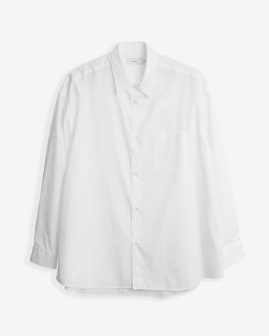  / Broad L/S Oversized Regular Collar Shirt / WHITE