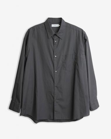  / Broad L/S Oversized Regular Collar Shirt / C.GRAY