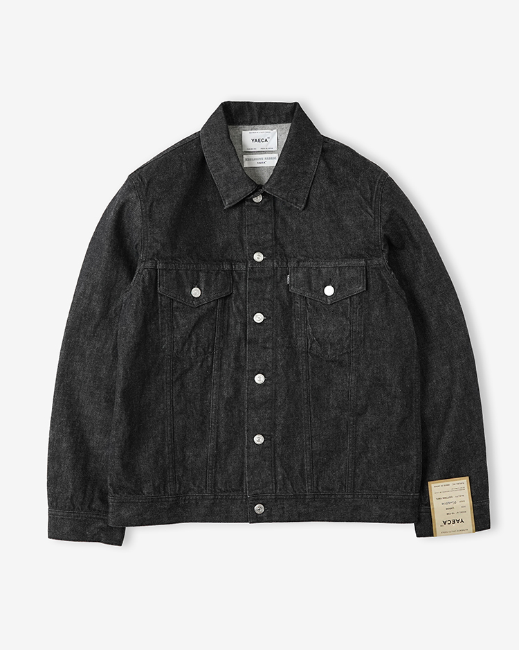 YAECA (MEN) / DENIM JACKET(18-13B) / BLACK