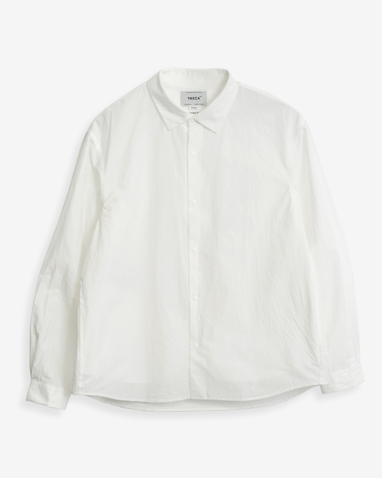 YAECA (MEN) / EXTRA WIDE - COMFORT SHIRT / WHITE