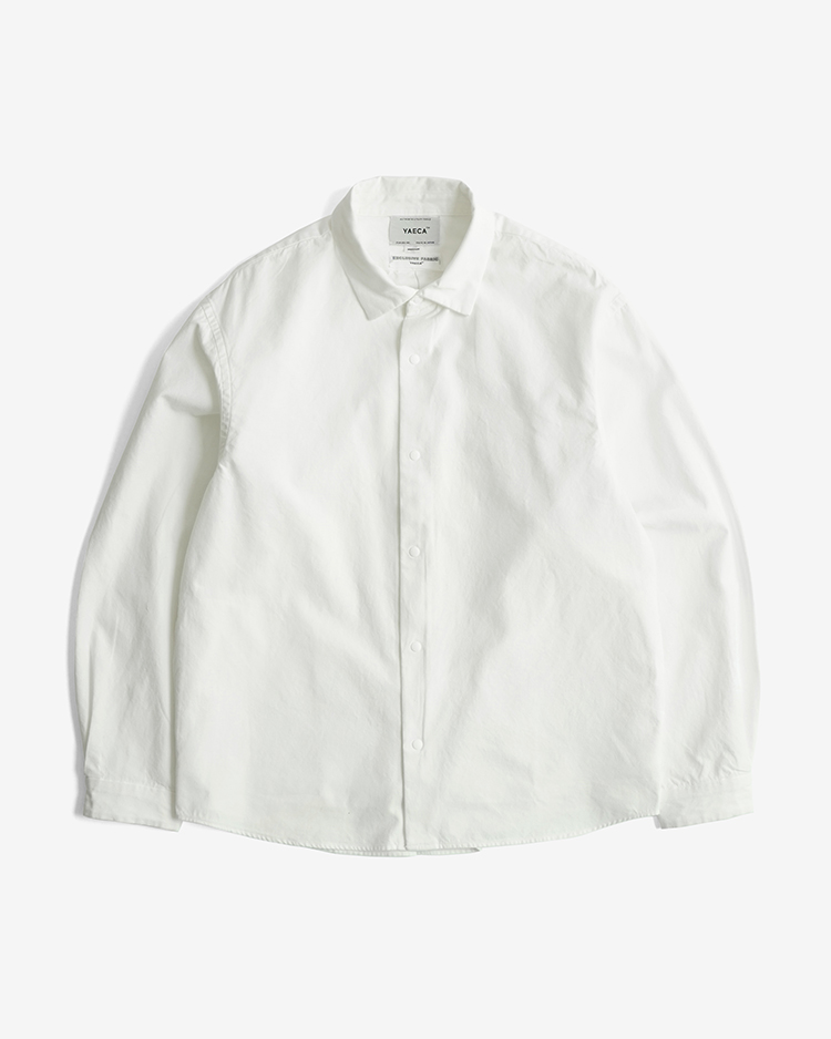 YAECA (MEN) / EXTRA WIDE - COMFORT SHIRT / WHITE