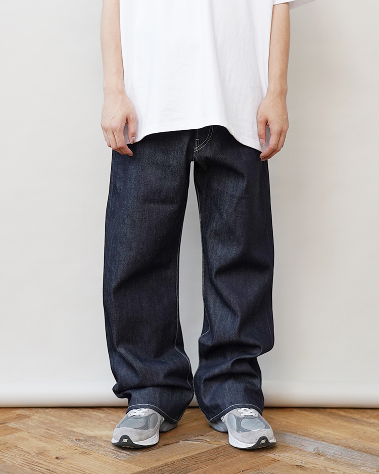 Graphpaper（グラフペーパー）Selvage Denim Five Pocket Wide Straight Pants / RIGID